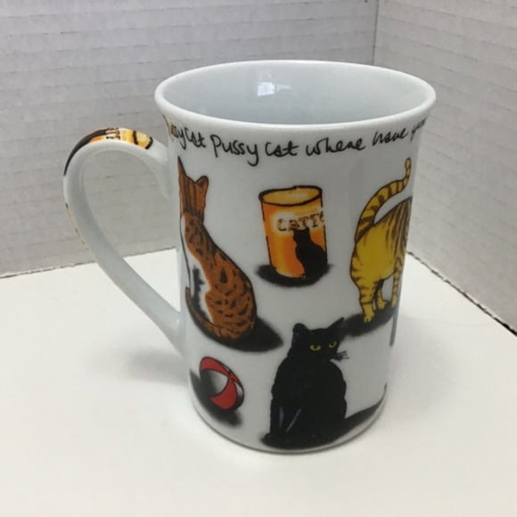 Paul Cardew 'Cat Tea’ Cat Porcelain Mug - 10 oz - English Village Tea 2010 - Picture 4 of 8